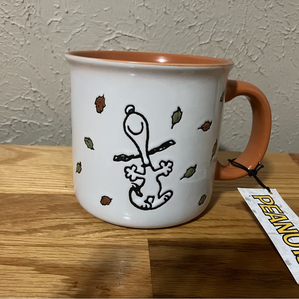 Peanuts Mug with Orange Handle